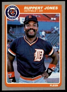 1985 Fleer - Ruppert Jones #13 Detroit Tigers Baseball Card - Picture 1 of 2