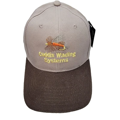 Caddis Wading Systems Fishing Cap New with Tags Cotton Hook Loop Embroider Logo - Image 1 of 4
