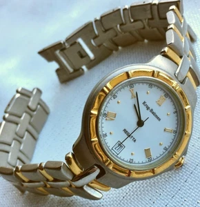 Women's Krug Baumen Regatta 2614KM Date Wristwatch. Working. 18kt GP - Picture 1 of 7
