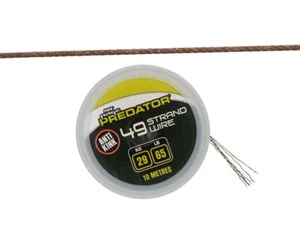 NEUF Fox Rage Predator 49-Strand Coated Steel Wire 10m Brochet leader - Photo 1/1
