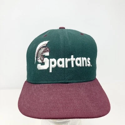 Vintage Michigan State Spartans Hat Fitted Wool New Era Made in USA Size 7 - Image 1 of 4