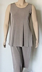 Reise Strick Capri Set, A-LineTank, neu, Jostar dehnbar eisenfrei Poly/Span taupe - Bild 1 von 1