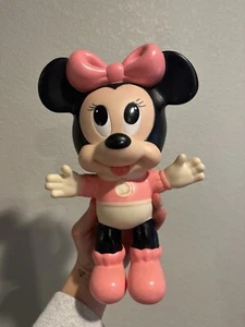 Disney Baby Minnie Mouse 11" Rubber Squeeze Toy Made in Mexico Vintage Doll - Picture 1 of 11