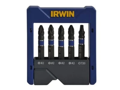 Irwin Phillips/Pozi/TORX Impact Screwdriver Pocket Bit Set 5 Piece - 1923433 - Image 1 of 4