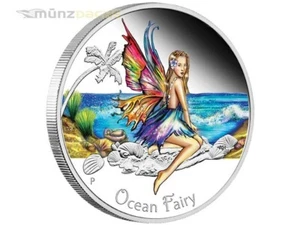50 centavos Ocean Fairy hada elfa Tuvalu 1/2 oz plata PP 2016 - Imagen 1 de 2