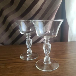 Adlerstamm Champagner Sherbet Brille Liberty Bell Libbey Glas Co. Im Ruhestand - Bild 1 von 8