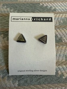 NEU Marianna & Richard Sterlingsilber Dreieck Ohrringe. - Bild 1 von 5
