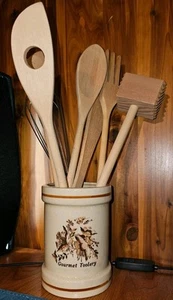 Vintage 1981 8 Piece Kitchen Tool Set with Crock Chadwick Miller, Inc. - Picture 1 of 6