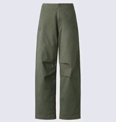 Pantalones utilitarios UNIQLO x Clare Waight Keller Rumi Fit para mujer talla 8 gris oscuro algodón Foto 1 de 4