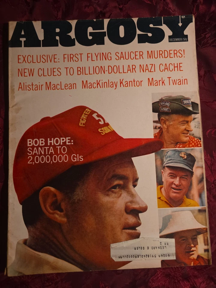 ARGOSY magazine December 1967 BOB HOPE ALISTAIR MACLEAN - Image 1 of 1