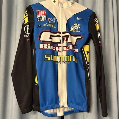 Camiseta deportiva de ciclismo vintage para mujer Nike Dri Fit manga larga Foto 1 de 4