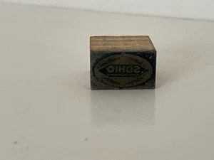 Small SOHIO Wood & Metal Printers Block Standard Oil Company - Picture 1 of 9