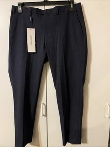 Calvin Klein NEU Herren Skinny Fit kariert Anzughose anthrazitgrau 36 x 29 Df15 - Bild 1 von 3
