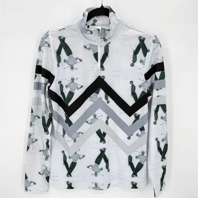 NWT BOGNER Sport First Layer Retro Beline Black/White/Gray Top Size 10 - Image 1 of 4