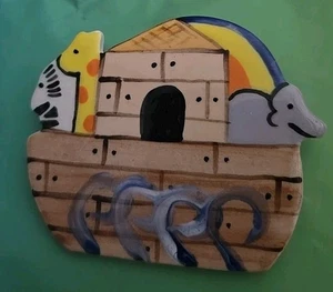 Ornamento Arca di Noè in ceramica fatto a mano  - Foto 1 di 3