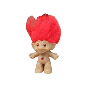 Troll Doll 3" Treasure Trolls Star Jewel Belly Red Hair - Picture 1 of 3