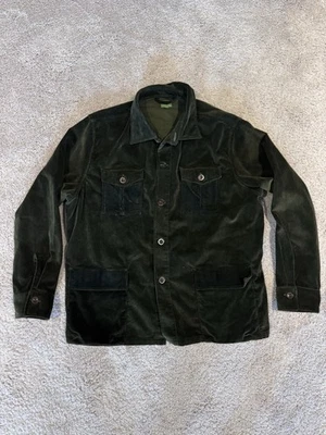 Sid Mashburn NWOT Cotton Corduroy Overshirt Field Jacket Chore Coat Green XL - Image 1 of 4