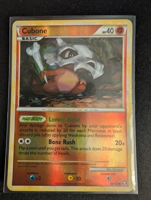 Pokemon TCG Cubone 60/102 Reverse-Holo HG SS Triumphant Set 2010 NM/LP - Image 1 of 2