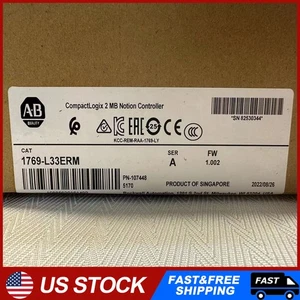 Neu fabrikversiegelt Allen Bradley 1769-L33ERM CompactLogix 2 MB Motion Controller - Bild 1 von 6