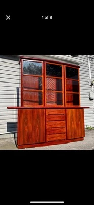 Hermosa cabaña de 2 piezas de palo de rosa danés MCM de Skovby (hecha en Dinamarca) Foto 1 de 4