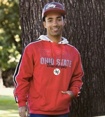 НОВАЯ красная толстовка с капюшоном Ohio State Buckeyes OSU мужская Colosseum с вышивкой L - Изображение 1 из 4