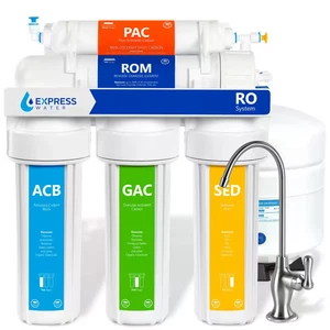 Umkehrosmose 5 Stufen Wasserfilteranlage - mit Wasserhahn und Tank - 100 GPD - Bild 1 von 10