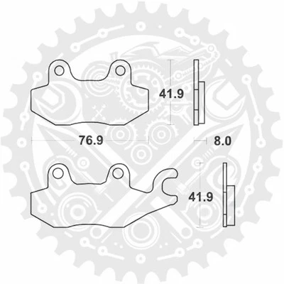 Pastillas de freno delanteras sinterizadas TRW para Triumph Trophy 900 1992-1993 Foto 1 de 4