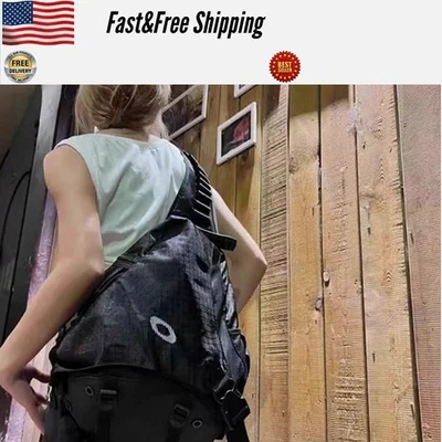Bolsa de ombro Oakley multifuncional ao ar livre ciclismo caminhadas uso diário preta - Imagem 1 de 4
