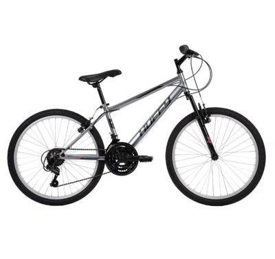 Bicicleta de montaña Rock Creek de 24", duradera para ciclistas de 4'8" - 5'8", gris, para hombres adultos Foto 1 de 4