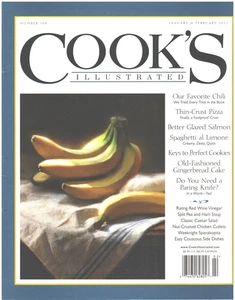 COOKS ILLUSTRIERTE Zeitschrift Januar Februar 2011 Chili Pizza Lachs Suppe #108 - Bild 1 von 1