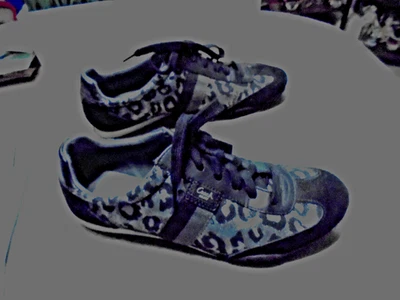 Mujer 9.5 M COACH KINSLEY Metálico Plateado Negro Ocelote Leopardo Tenis Zapatos Foto 1 de 4