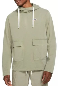 Nike Sportswear Heritage Essentials Light Green Knit Pullover Men’s Large Hoodie - Picture 1 of 11