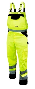Pantaloni protettivi salopette riflettente taglia L, giallo - Foto 1 di 1