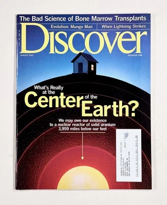 2002 Aug DISCOVER Earth's Core HUMAN ORIGINS Drone Warfare CHOCOLATE ENDANGERED - Image 1 of 4