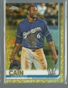 2019 Topps Chrome Gold Refractors #29 Lorenzo Cain 11/50 (ref 86986) - Picture 1 of 1