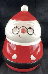 St Nicholas Square Cookie Jar 10" Mrs. Santa Claus With Glasses Granny MINT - Picture 1 of 7