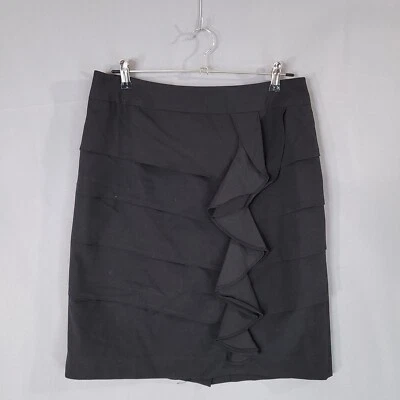 Falda Larry Levine elástica para mujer recta y lápiz espalda abertura y cremallera talla 10 Foto 1 de 4