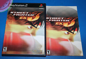 Sony PLAYSTATION 2  PS2 Empty Case STREET FIGHTER EX 3 Original Insert & Manual