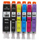 PGI580 CLI581 XXL Multipack 6 Ink Cartridges For CANON TS8150 TS8350 Non-OEM
