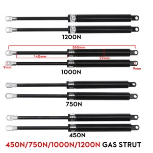 450N-1200N Fit Ottoman Bed 36cm LONG High Quality Replacement Gas Struts -Piston - Picture 1 of 10