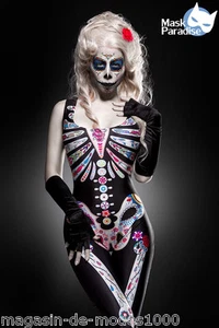 Costume teschio messicano Halloween carnevale taglia 34-36-38 - Foto 1 di 4