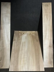 TONEWOOD, CURLY HARD ROCK MAPLE BACK AND SIDES SET FOR JUMBO 17" - Picture 1 of 8