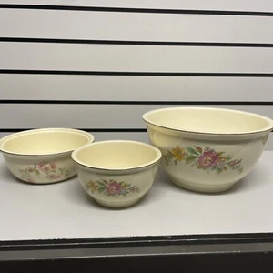 Set of Kitchen Craft Oven serve Bowls  -  Floral Design - Qty-3 - Picture 1 of 24