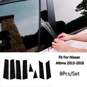 Door Window Pillar Posts For Nissan Altima 2013-18 Door Panel Trim Stickers Pads - Imagen 1 de 10