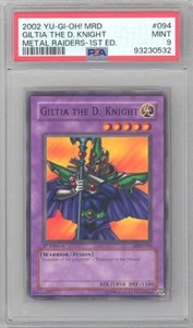 PSA 9 - Tarjeta Yu-Gi-Oh - MRD-094 - GOLDIA THE D. KNIGHT (c) *1ª Edición* - COMO NUEVA - Imagen 1 de 2