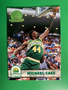 1993-94 NBA Hoops Gold Michael Cage #205 Seattle SuperSonics - Picture 1 of 2