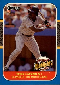 1987 Donruss Highlights Baseball #12 Tony Gwynn 