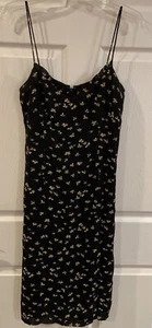 Vestido Ann Taylor Sun Azul Navey Con Flores Blancas, Talla 6 - Imagen 1 de 6
