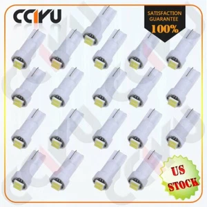20X White T5 2-2835 SMD Instrument Gauge Dash Indicator LED Lights Bulbs 74 73 - Picture 1 of 7