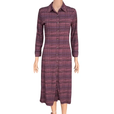 Vestido Isaac Mizrahi para Target Púrpura Botón Geométrico Talla S Foto 1 de 4